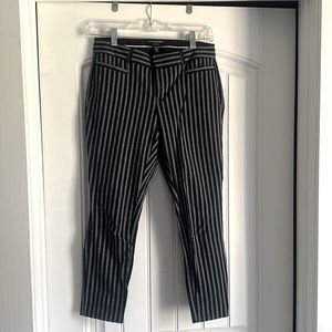 Banana republic navy pinstripe Sloan crop pant Petite 00P